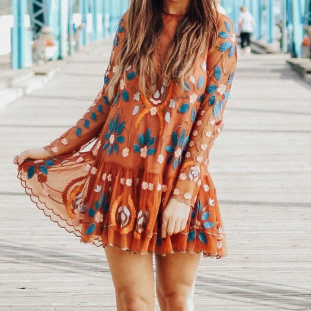 FREE PEOPLE DETAILED DRESS